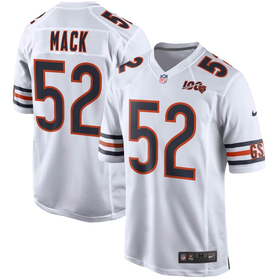 Khalil Mack Chicago Bears Nike 100th Season Game Jersey White