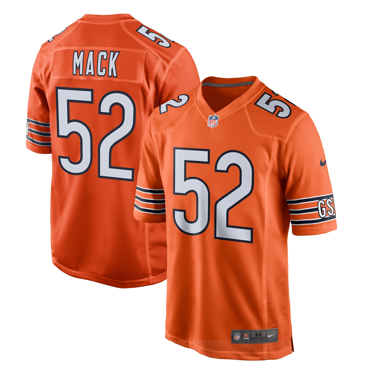 Khalil Mack Chicago Bears Nike Game Jersey Orange
