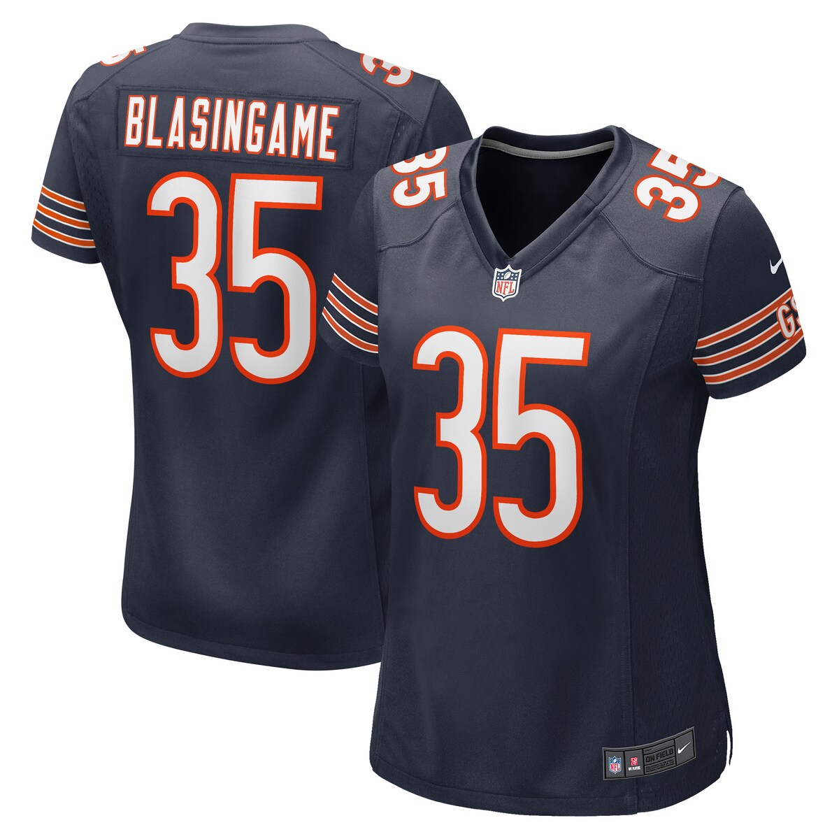 Khari Blasingame Chicago Bears Nike Womens Game Player Jersey Navy