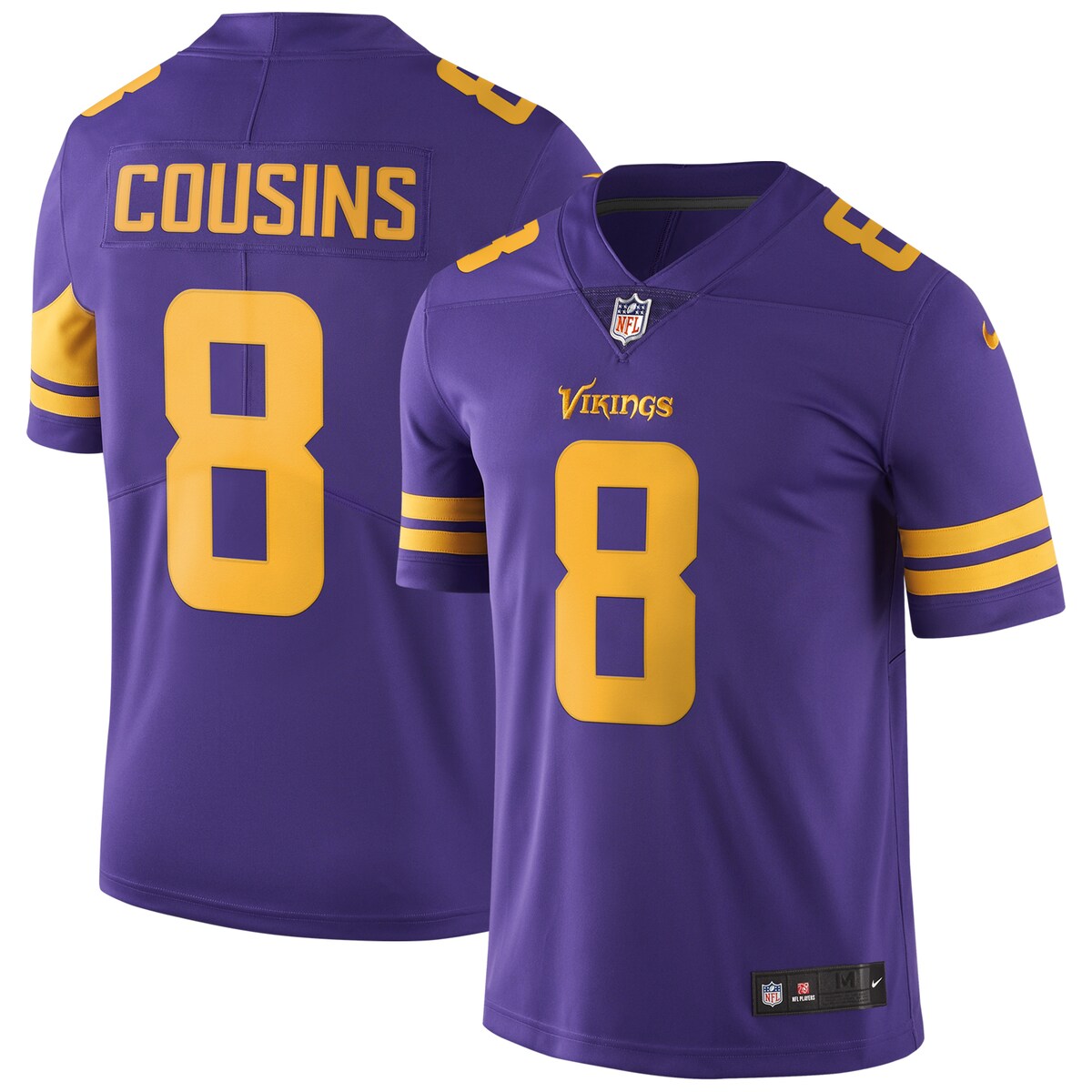 Kirk Cousins Minnesota Vikings Nike Color Rush Vapor Untouchable Limited Jersey Purple