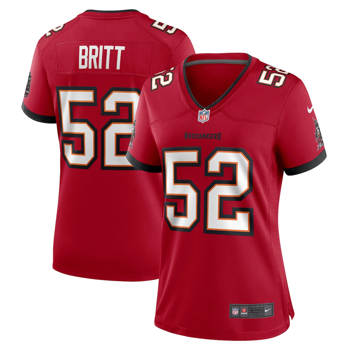 Kj Britt Tampa Bay Buccaneers Nike Womens Game Jersey Red