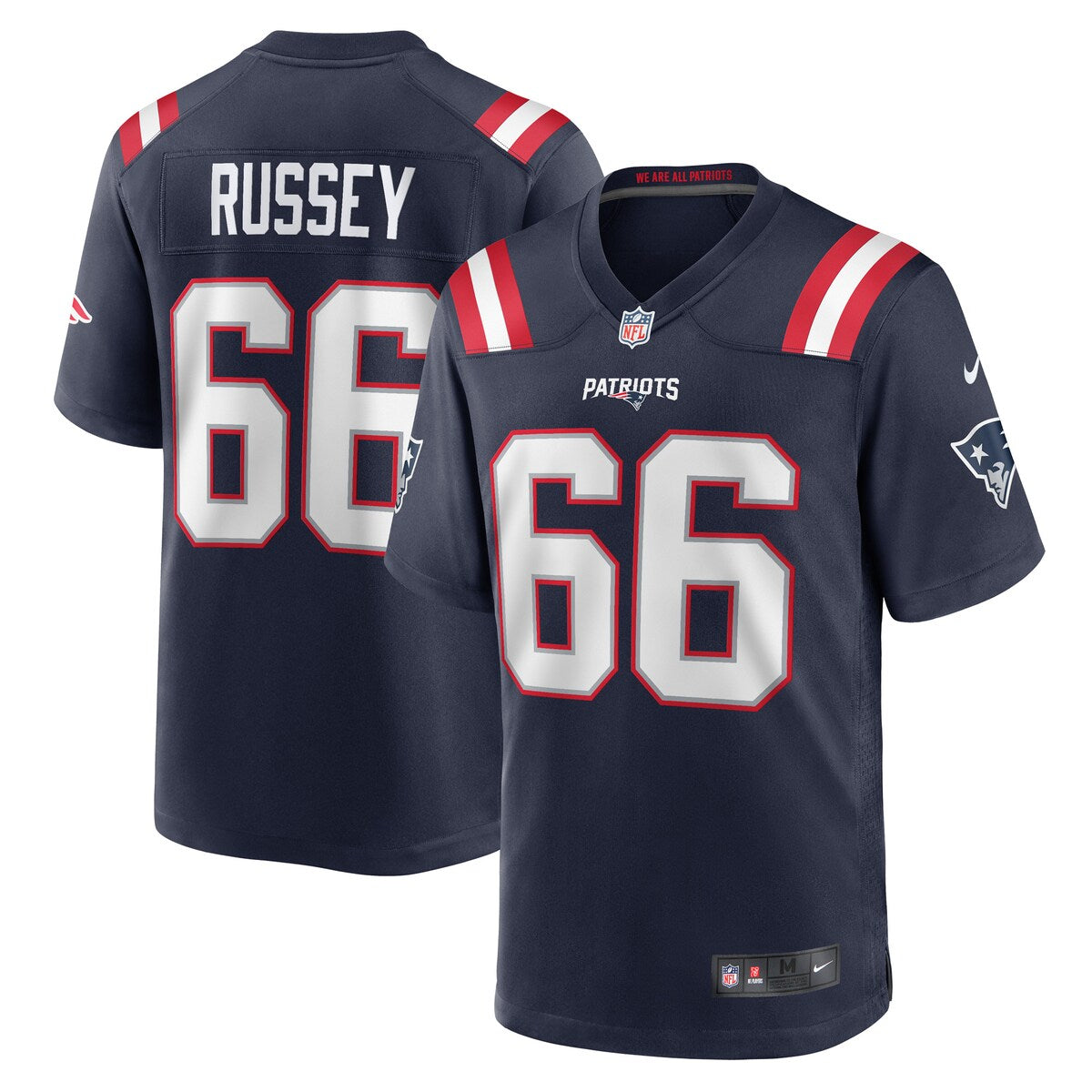 Kody Russey New England Patriots Nike Game Player Jersey Navy