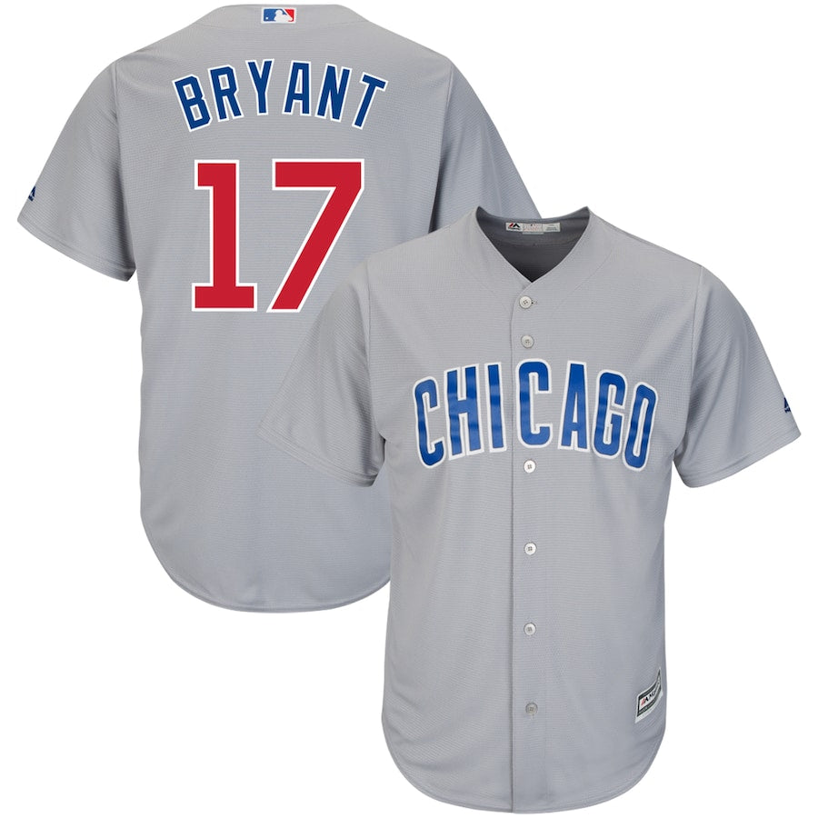 Kris Bryant Chicago Cubs Majestic Cool Base Player Jersey Gray