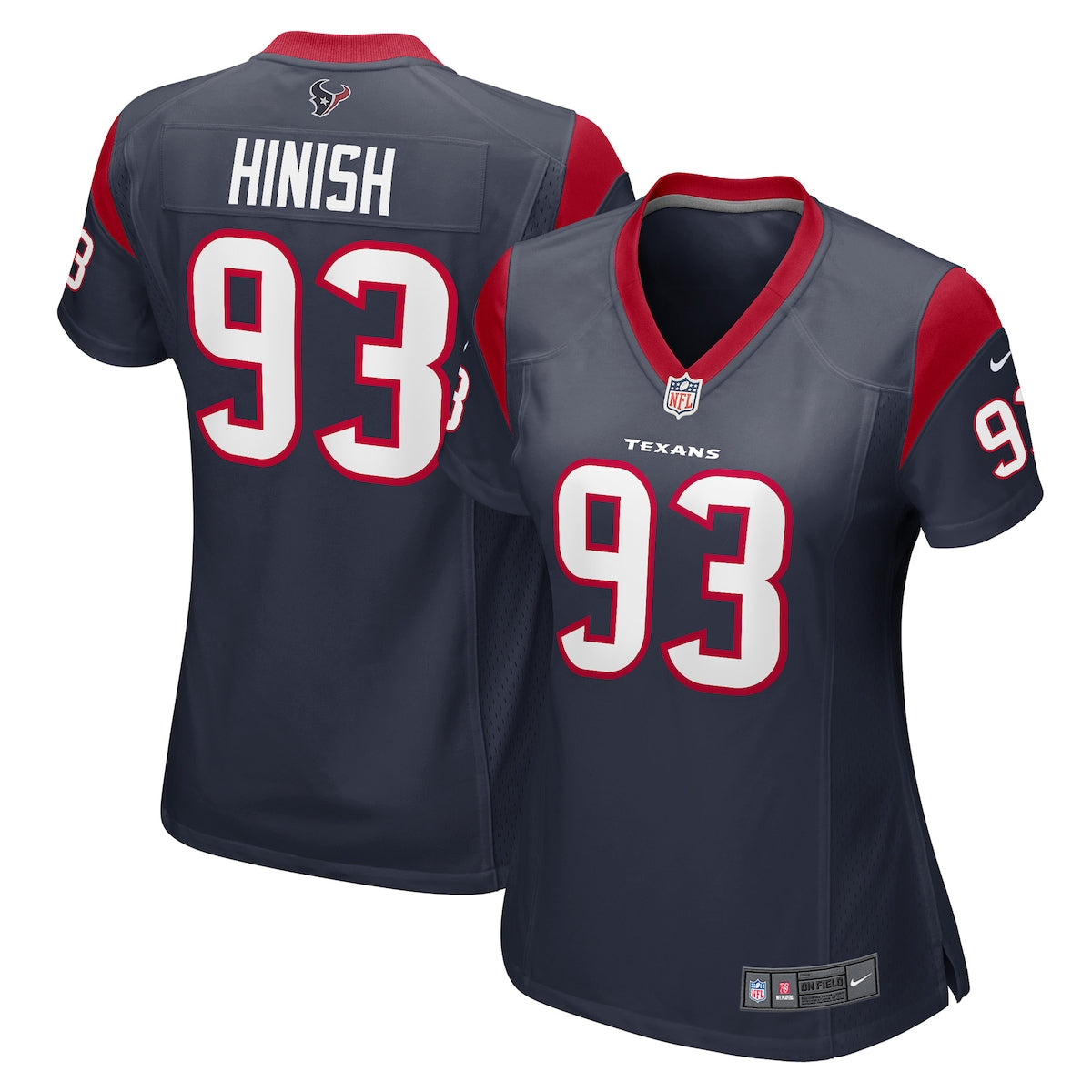 Kurt Hinish Houston Texans Nike Womens Game Player Jersey Navy