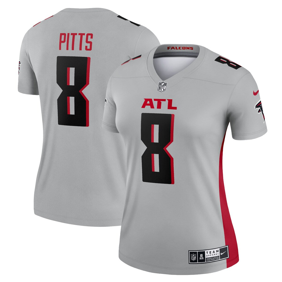 Kyle Pitts Atlanta Falcons Nike Womens Inverted Legend Jersey Gray