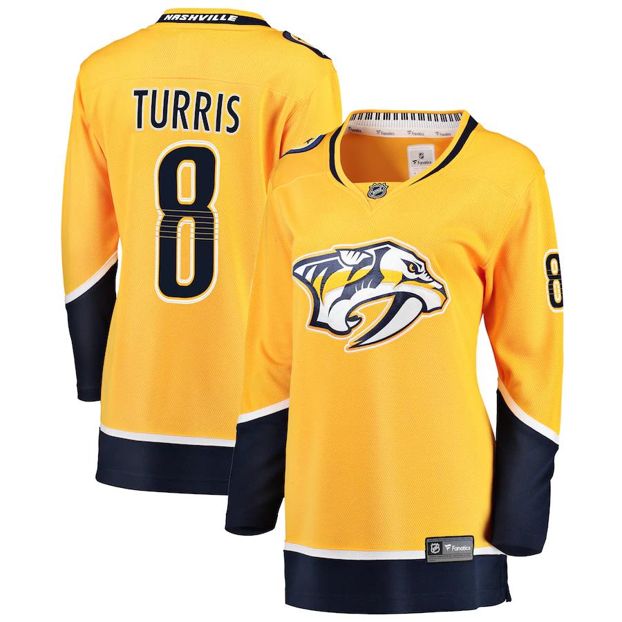 Kyle Turris Nashville Predators Fanatics Branded Womens Breakaway Player Jersey Gold