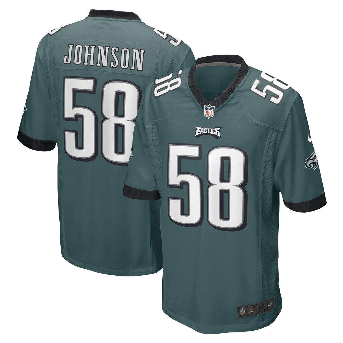 Kyron Johnson Philadelphia Eagles Nike Game Player Jersey Midnight Green