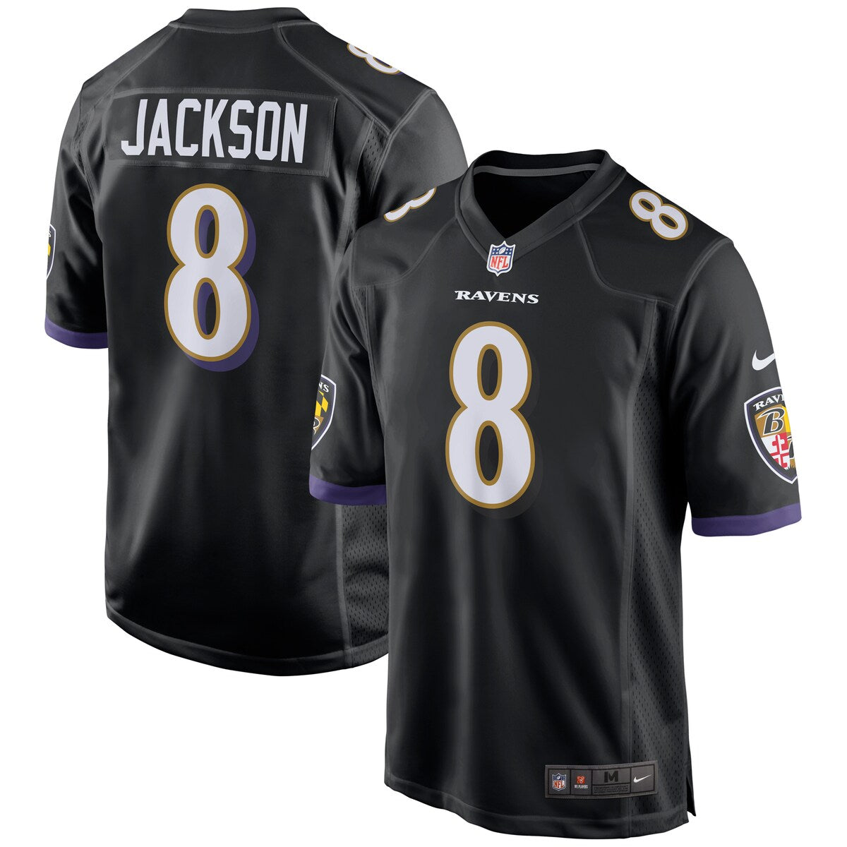 Lamar Jackson Baltimore Ravens Nike Game Jersey Black