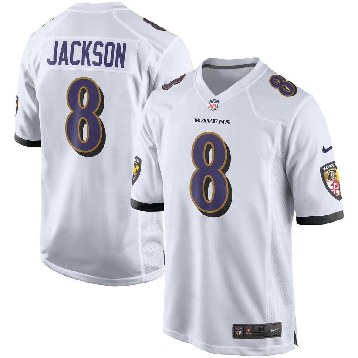 Lamar Jackson Baltimore Ravens Nike Player Game Jersey White