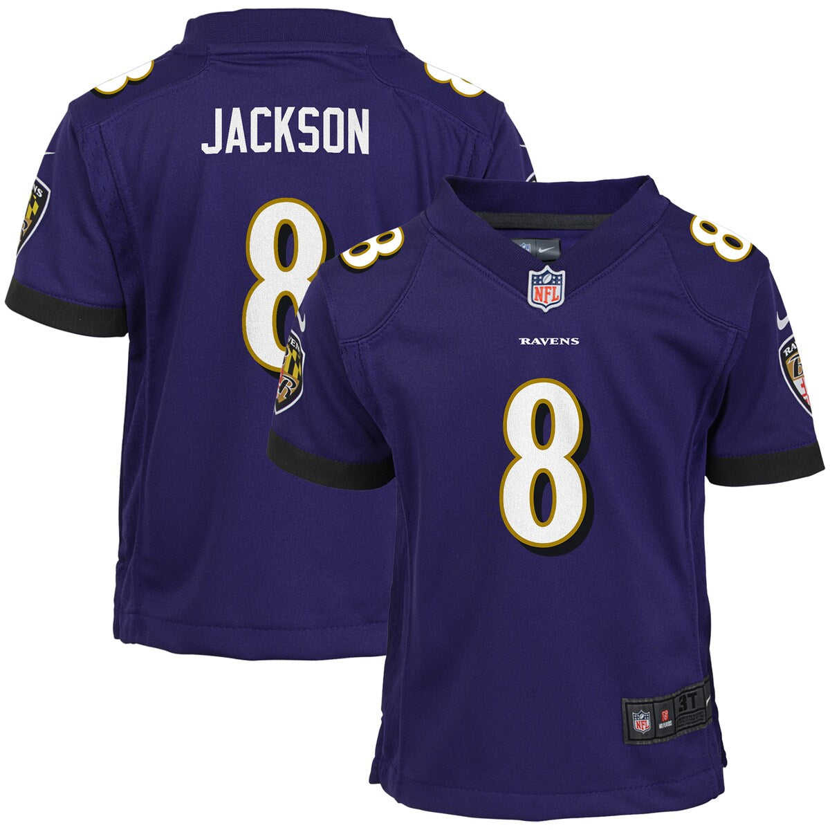 Lamar Jackson Baltimore Ravens Nike Preschool Game Jersey Purple