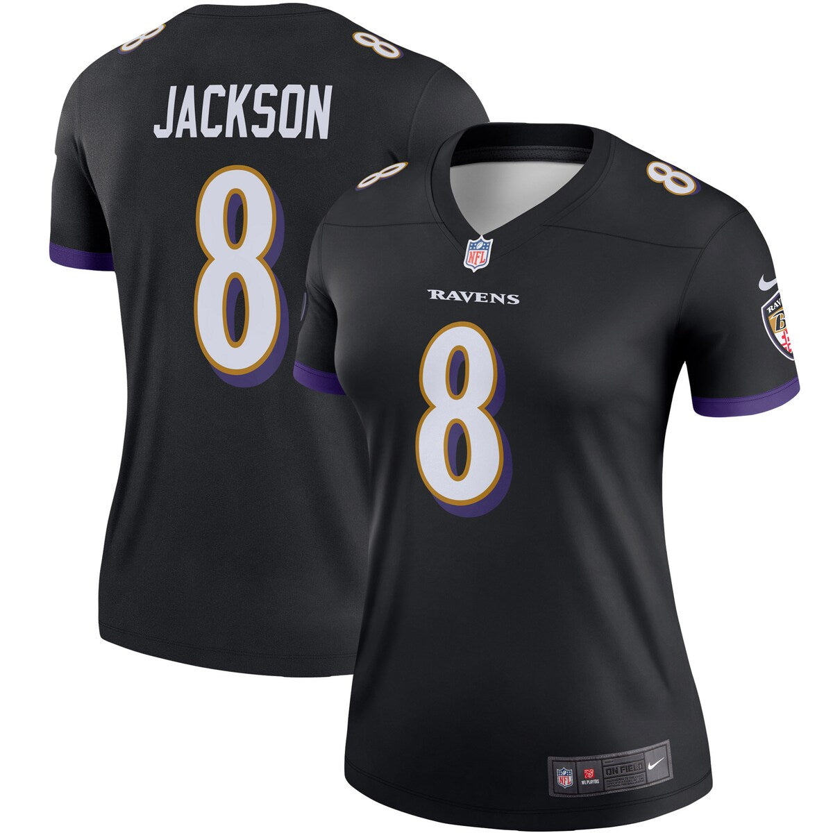 Lamar Jackson Baltimore Ravens Nike Womens Legend Team Jersey Black