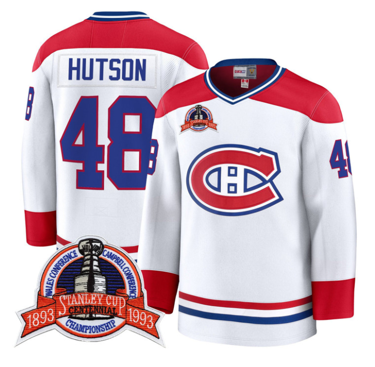 Lane Hutson Jersey #48 Montreal Canadiens Timeless Premium Stitched 1993 Final