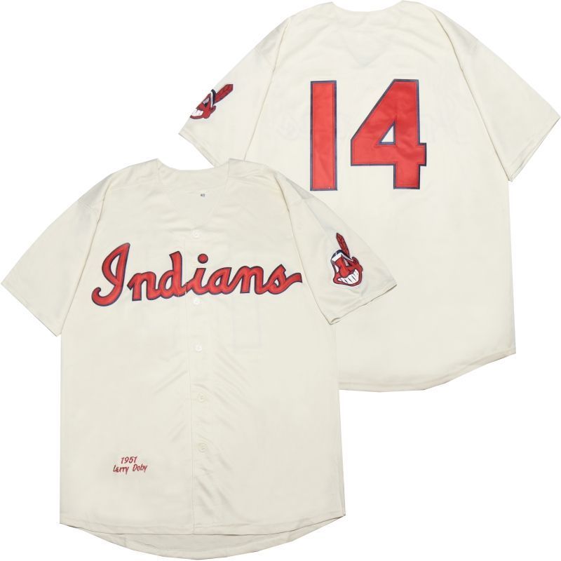 Larry Doby 14 2020 Mlb White Jersey