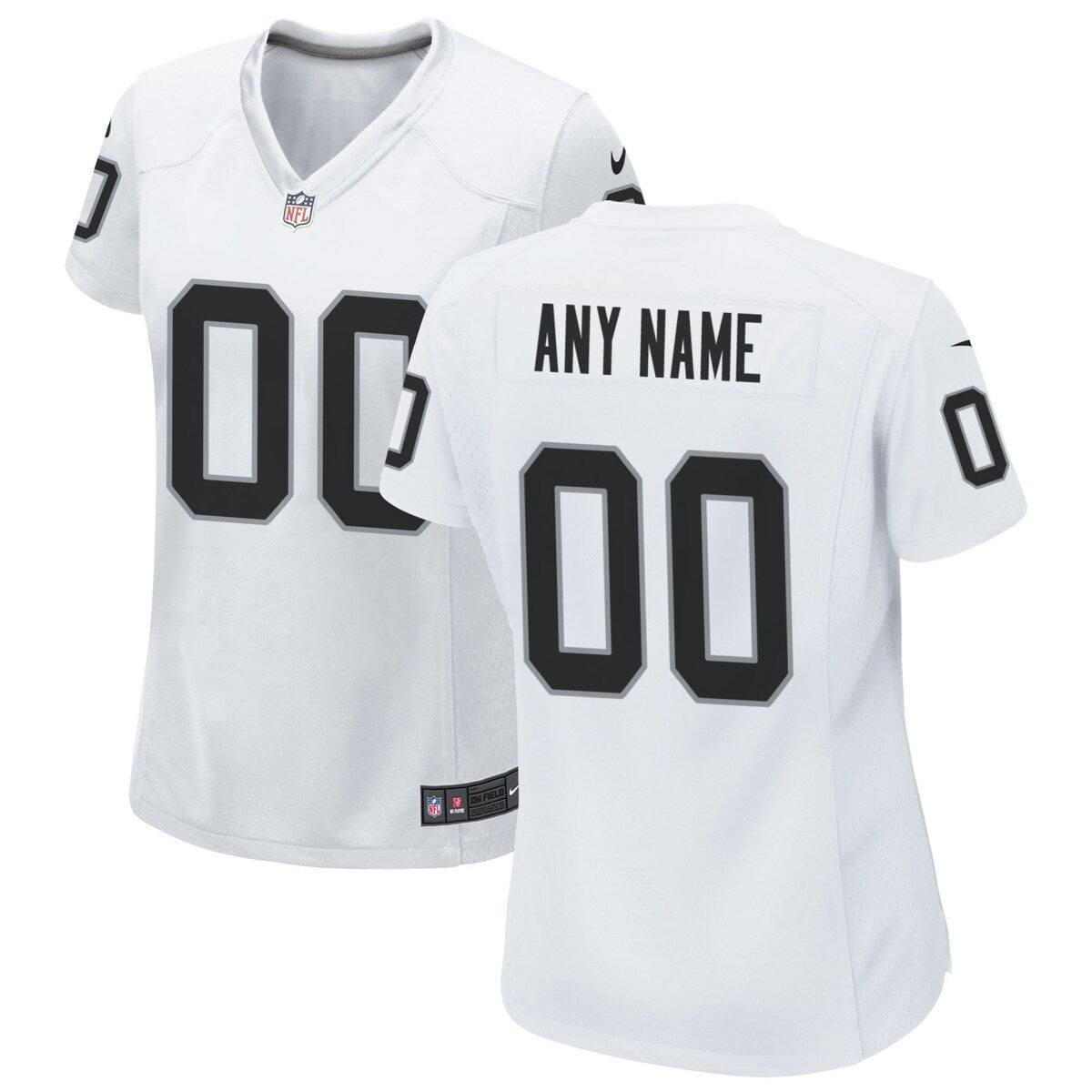Las Vegas Raiders Nike Womens Custom Game Jersey White