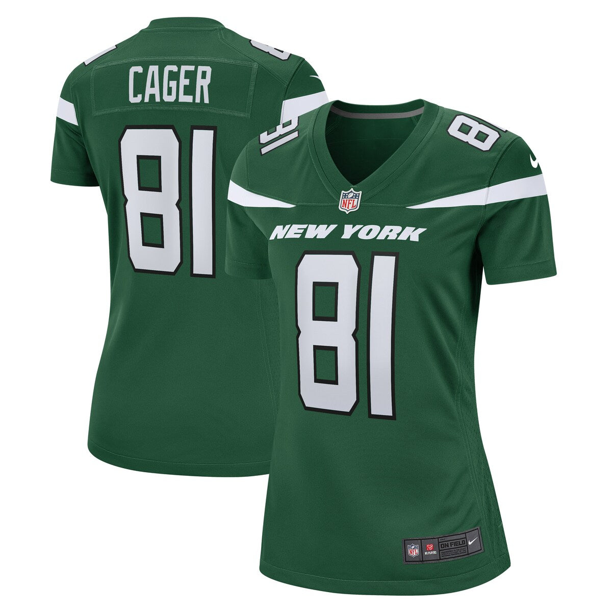 Lawrence Cager New York Jets Nike Womens Team Game Player Jersey Gotham Green