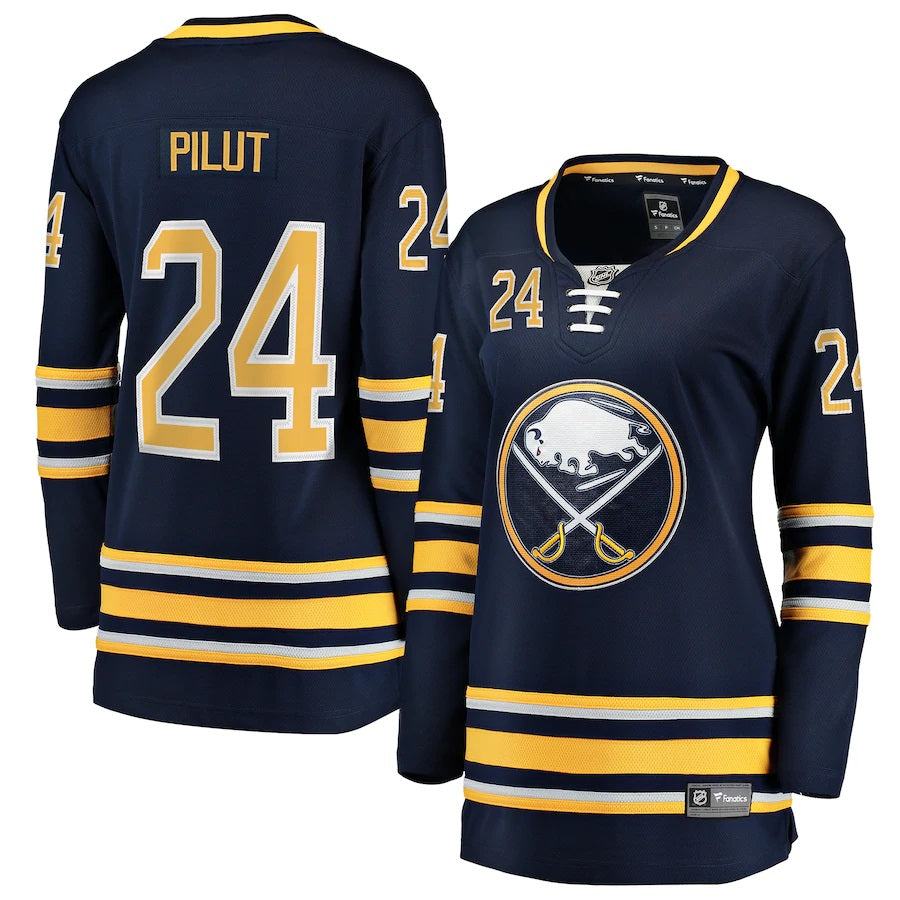 Lawrence Pilut Buffalo Sabres Fanatics Branded Womens Home Breakaway Player Jersey Navy