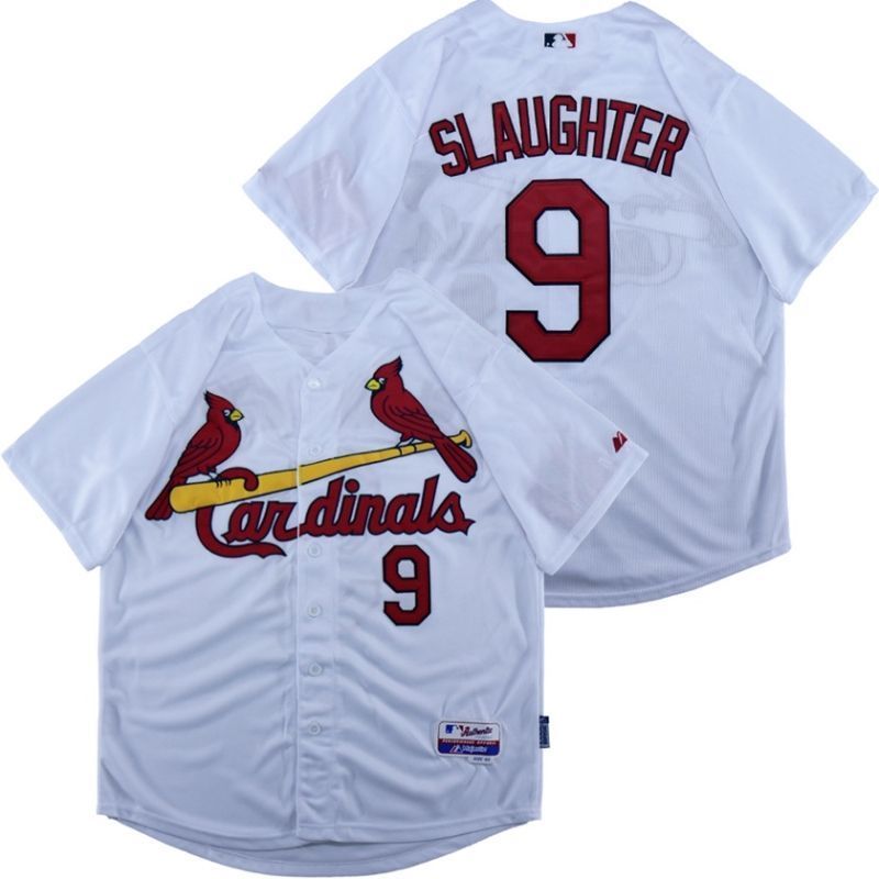 Legend Enos Slaughter 9 St Louis Cardinals 2020 Mlb White Jersey