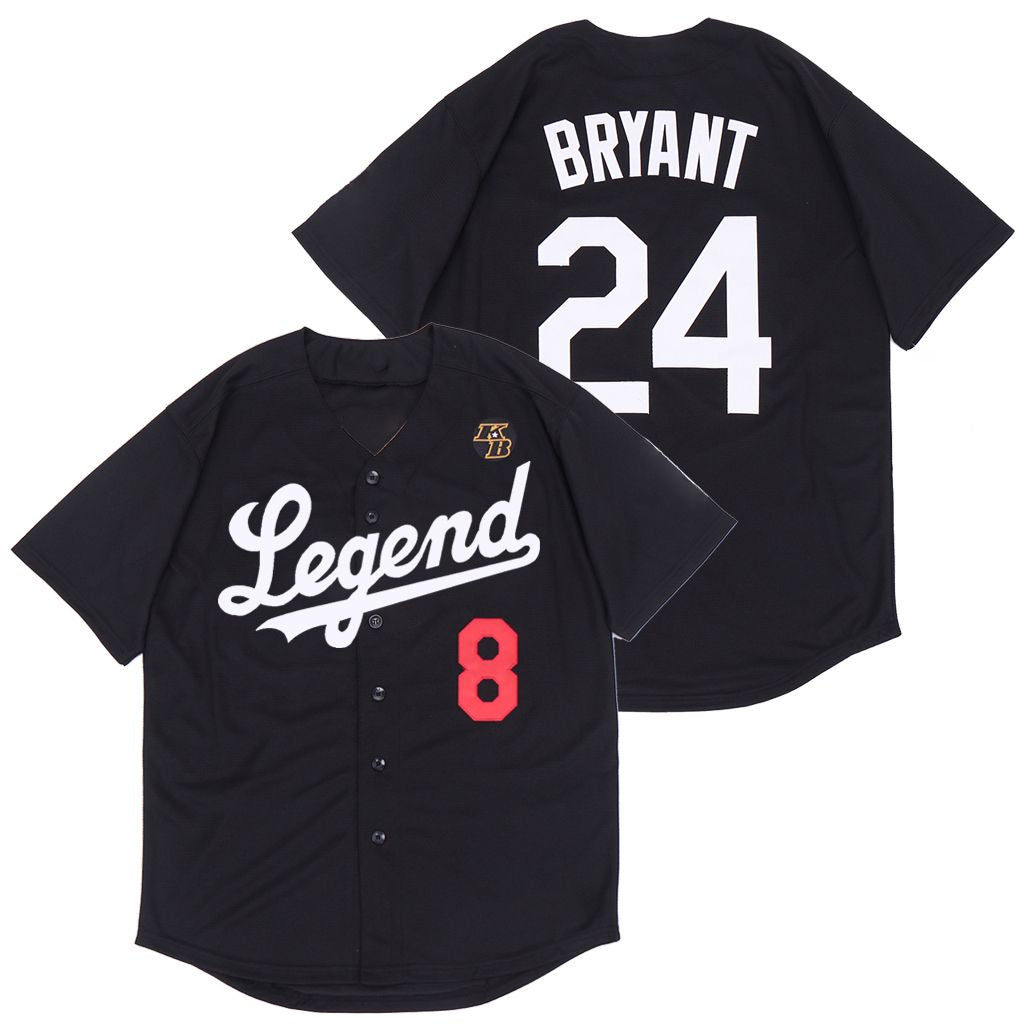 Legend Kobe Bryant 8 24 Mlb Tribute Black Jersey