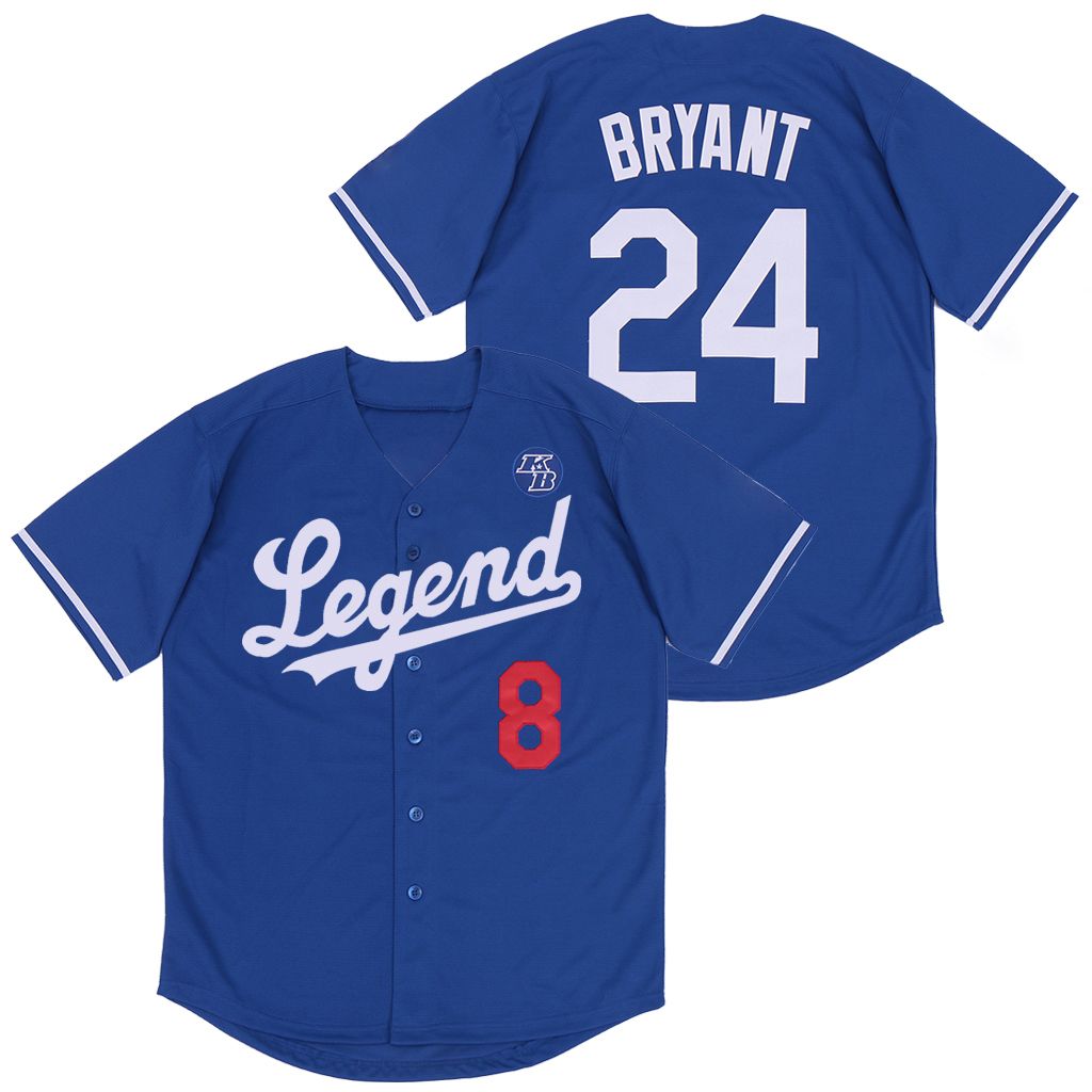 Legend Kobe Bryant 8 24 Mlb Tribute Blue Jersey