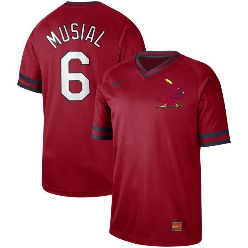 Legend Stan Musial 6 St Louis Cardinals 2020 Mlb Red Jersey