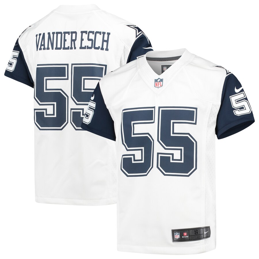 Leighton Vander Esch Dallas Cowboys Nike Youth Color Rush Game Jersey White