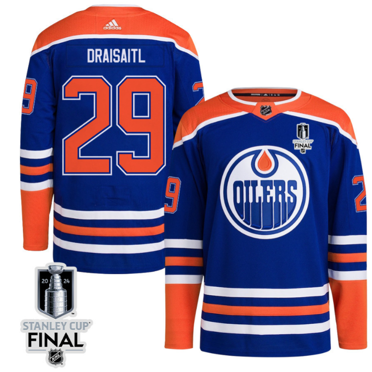 Leon Draisaitl 29 Edmonton Oilers 2024 STANLEY CUP Final Home Primegreen Jersey
