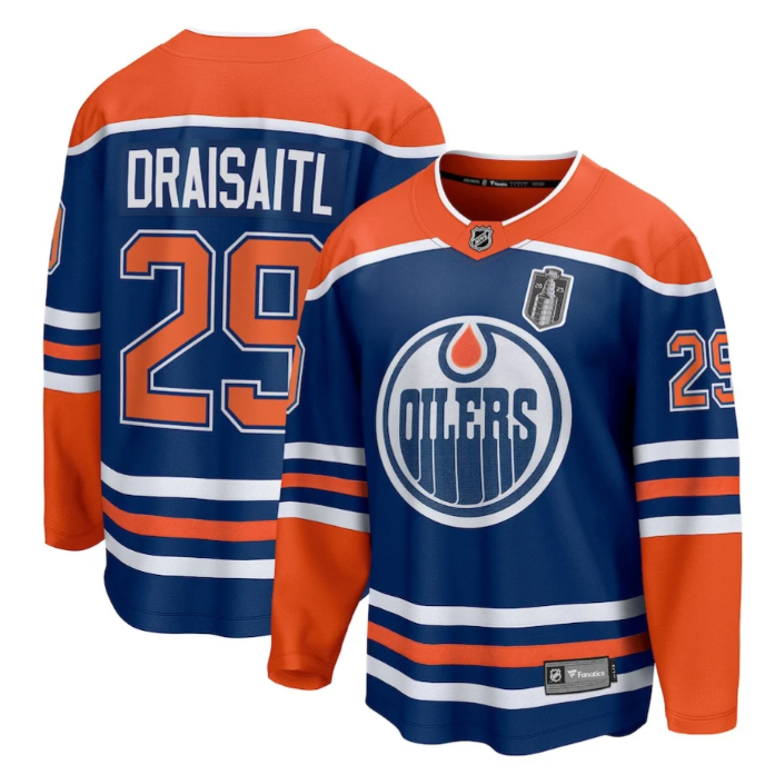 Leon Draisaitl 29 Edmonton Oilers 2025 Stanley Cup Final Home Breakaway Men Jers