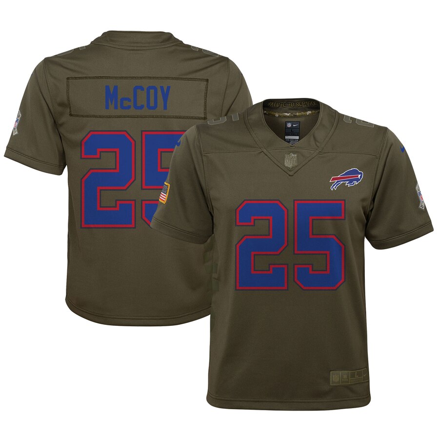 Lesean Mccoy Buffalo Bills Nike Youth Salute To Service Game Jersey Olive