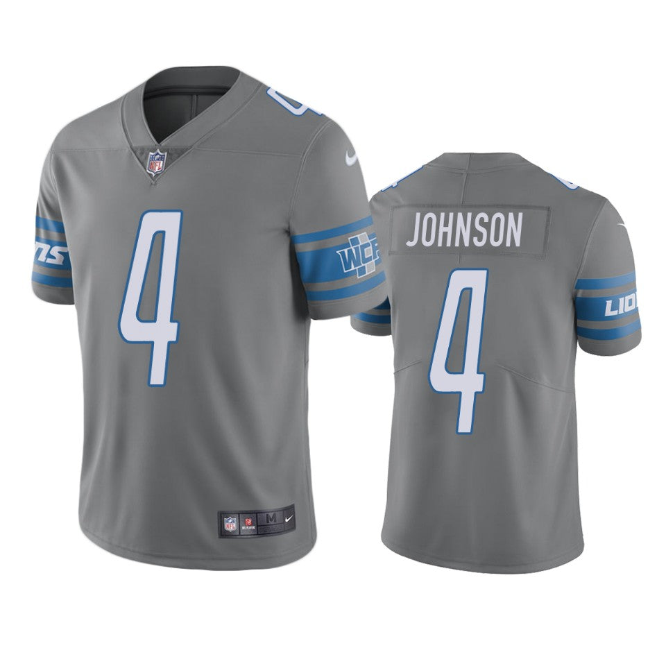 Lions Josh Johnson Steel Color Rush Limited Jersey