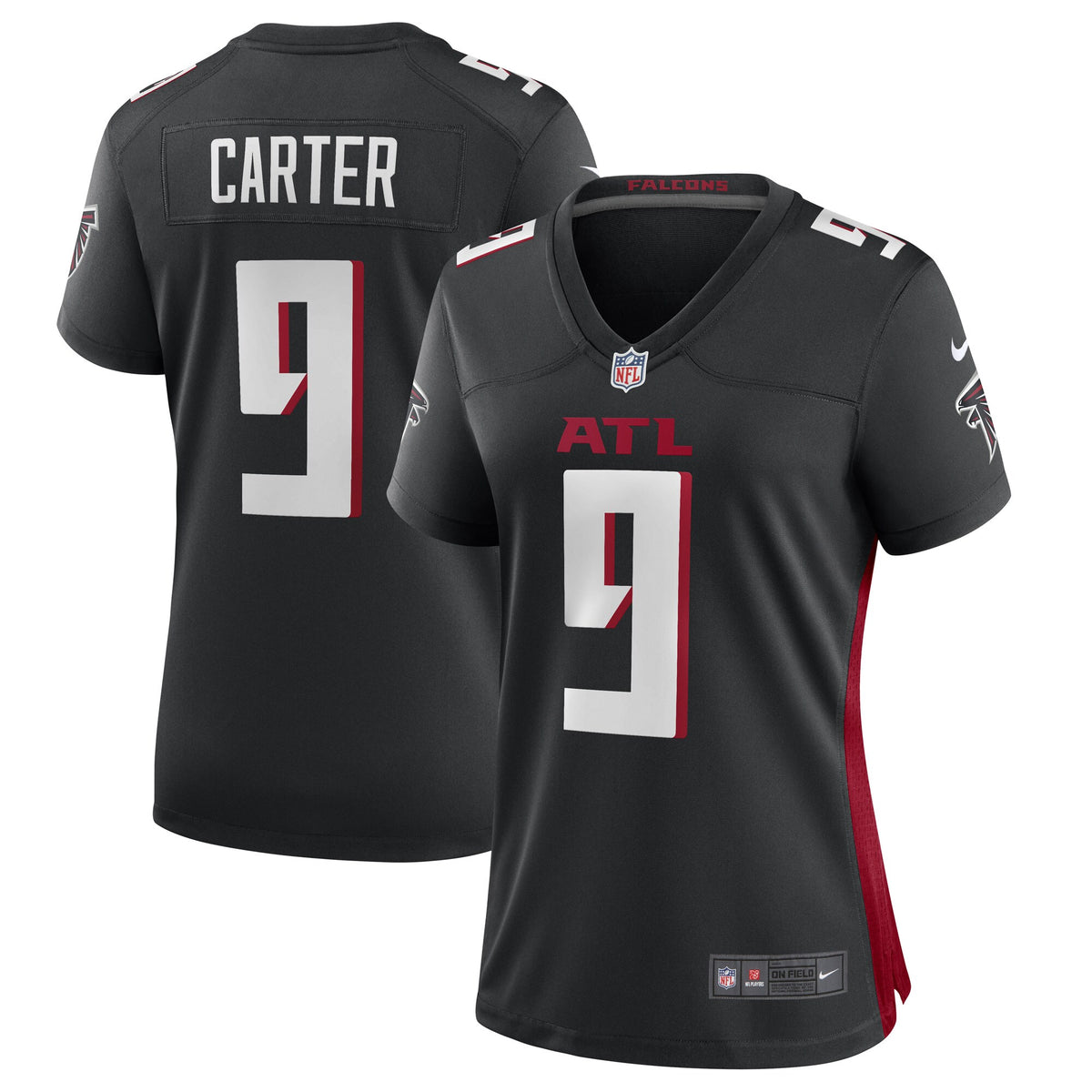 Lorenzo Carter Atlanta Falcons Nike Womens Game Player Jersey Black