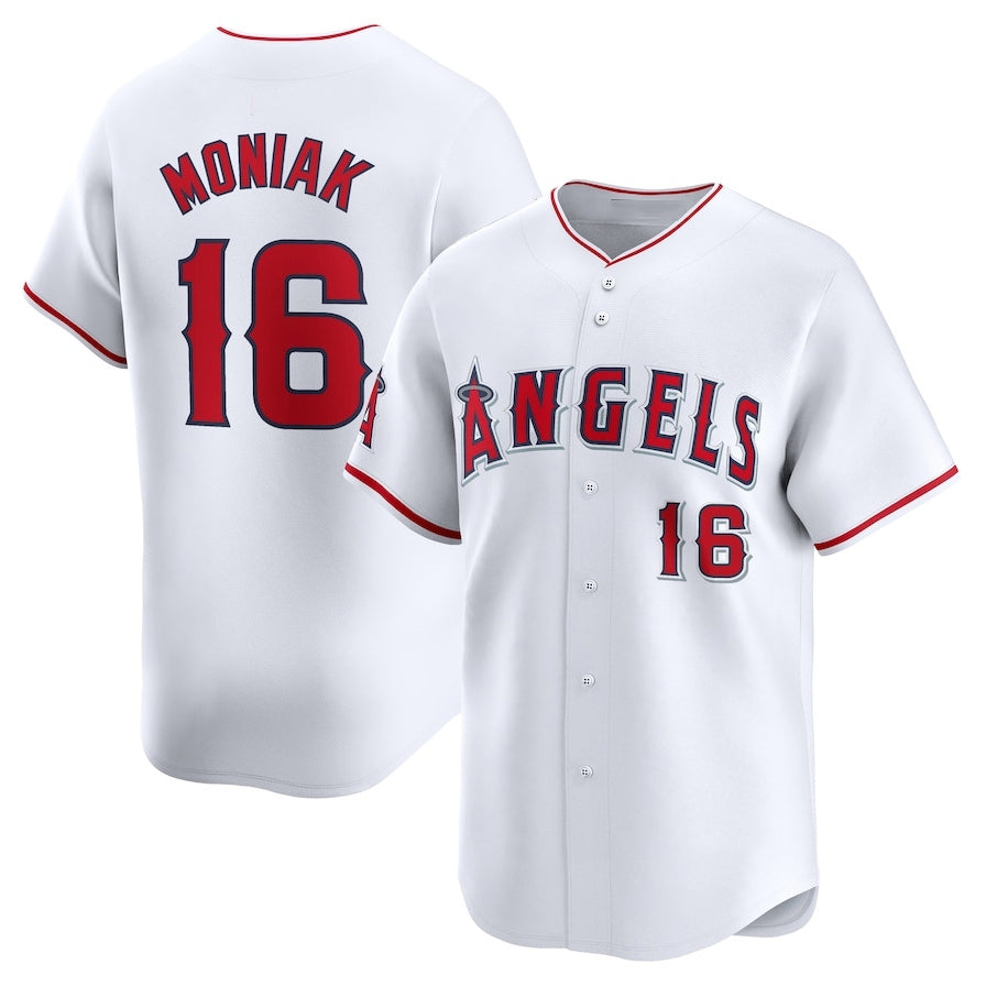 Los Angeles Angels #16 Mickey Moniak Home Limited Player Jersey White Stitched