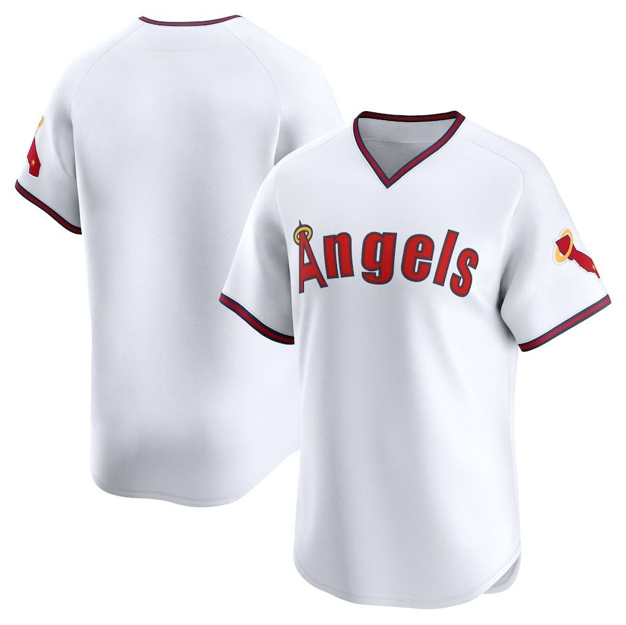 Los Angeles Angels Alternate Limited Jersey White Stitched Baseball Jersey