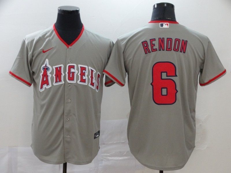Los Angeles Angels Anthony Rendon 6 2020 Mlb Grey Jersey