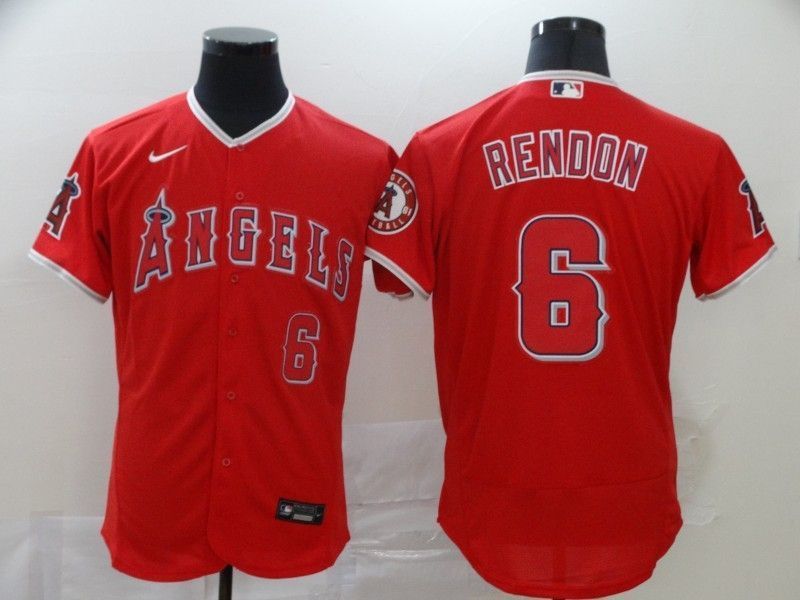 Los Angeles Angels Anthony Rendon 6 2020 Mlb Red Jersey