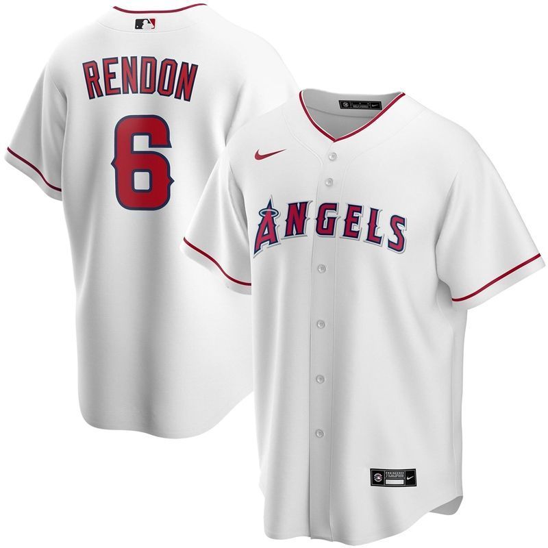 Los Angeles Angels Anthony Rendon 6 2020 Mlb White Jersey