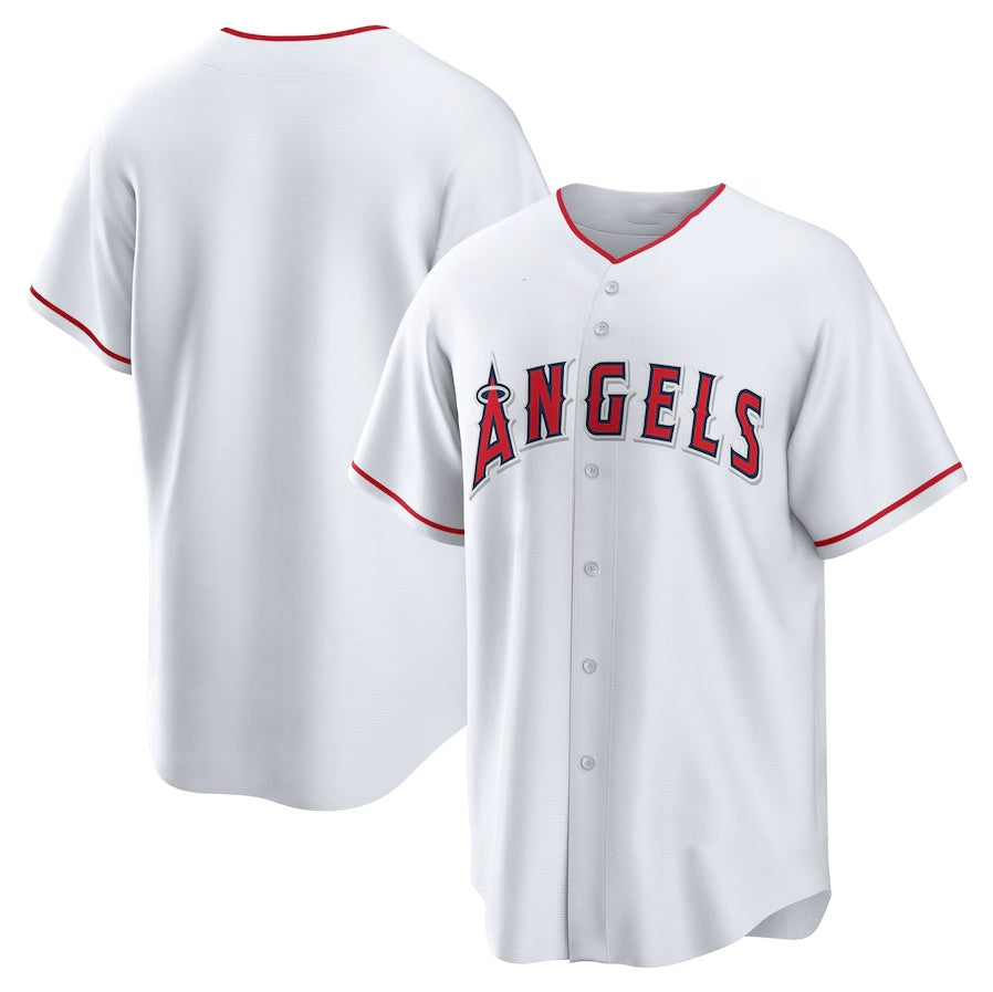 Los Angeles Angels Home Replica Team Jersey White Stitched Baseball Jersey