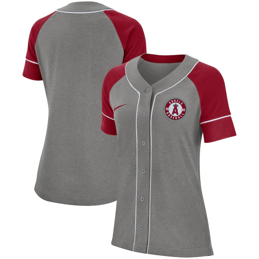 Los Angeles Angels Nike Womens Classic Baseball Jersey Gray