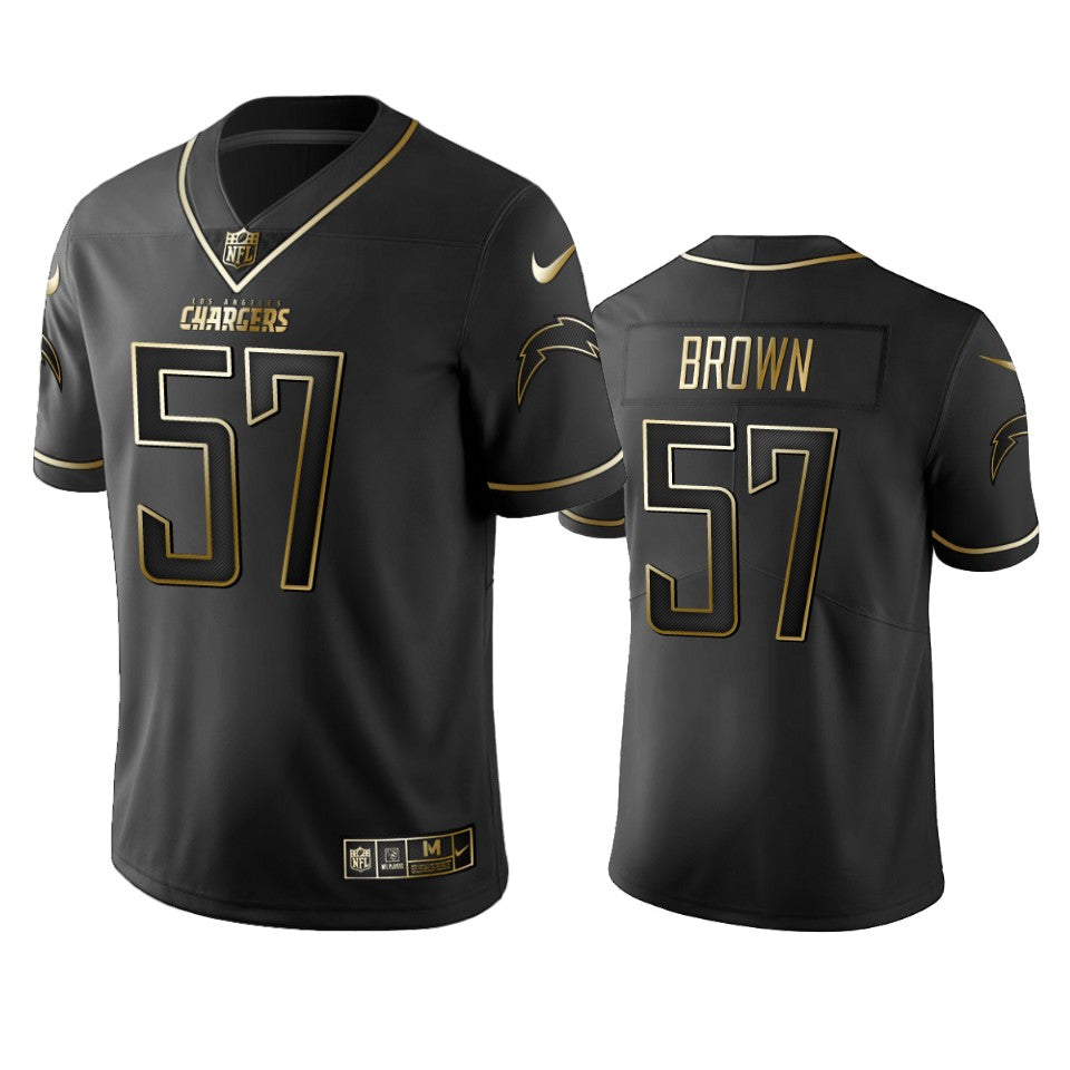 Los Angeles Chargers Jatavis Brown Black Golden Edition 2019 Vapor Untouchable Limited Jersey Mens