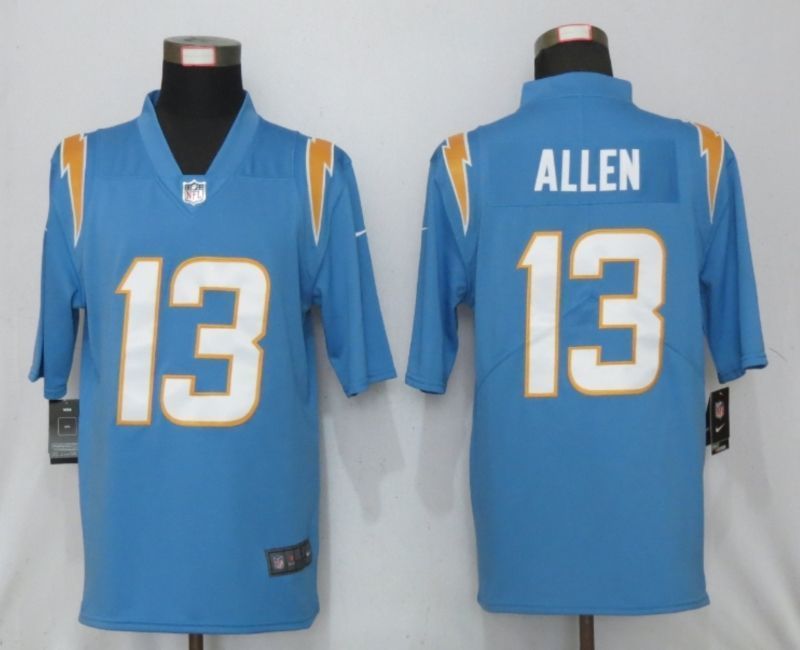 Los Angeles Chargers Keenan Allen 13 Nfl 2020 Steel Blue Jersey