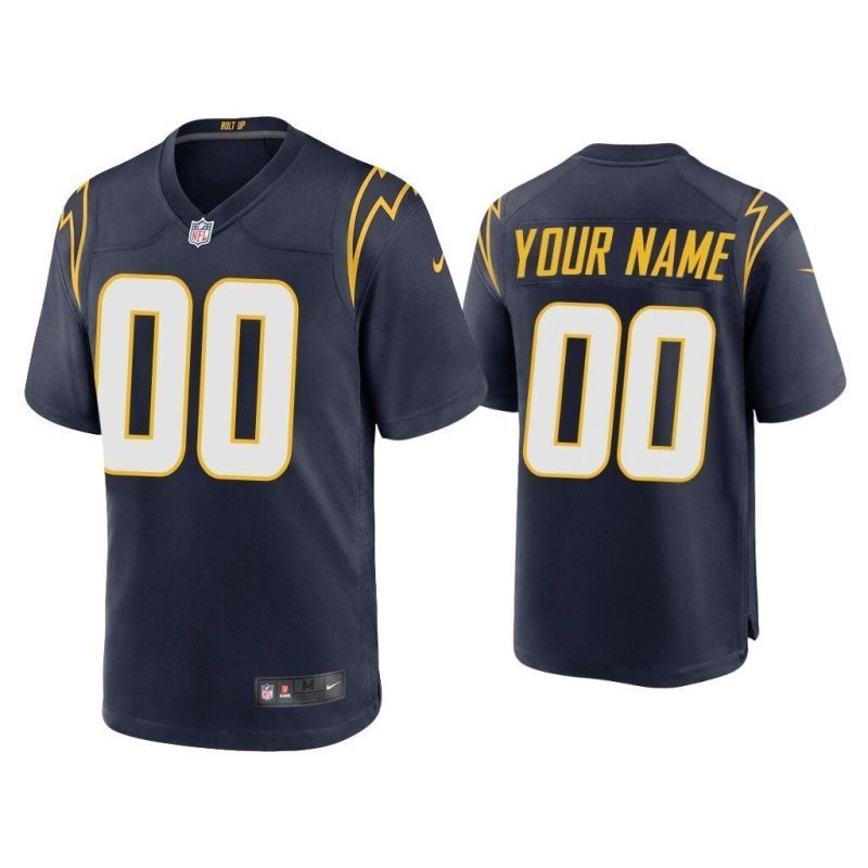 Los Angeles Chargers Nfl 2020 Personalized Custom Dark Indigo Custom Jersey