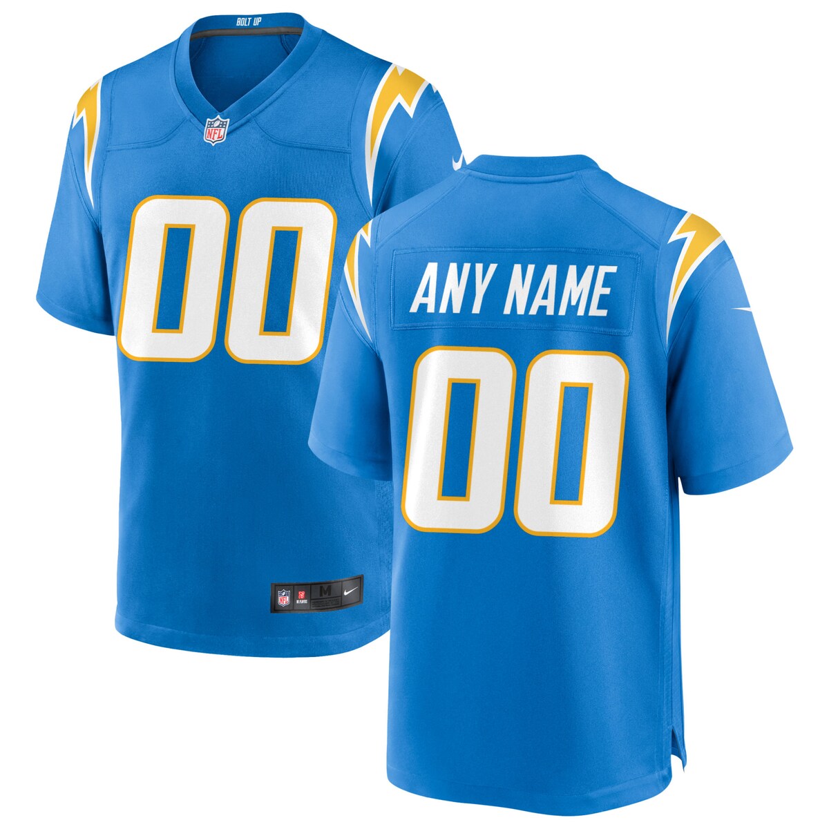 Los Angeles Chargers Nike Custom Game Jersey Powder Blue