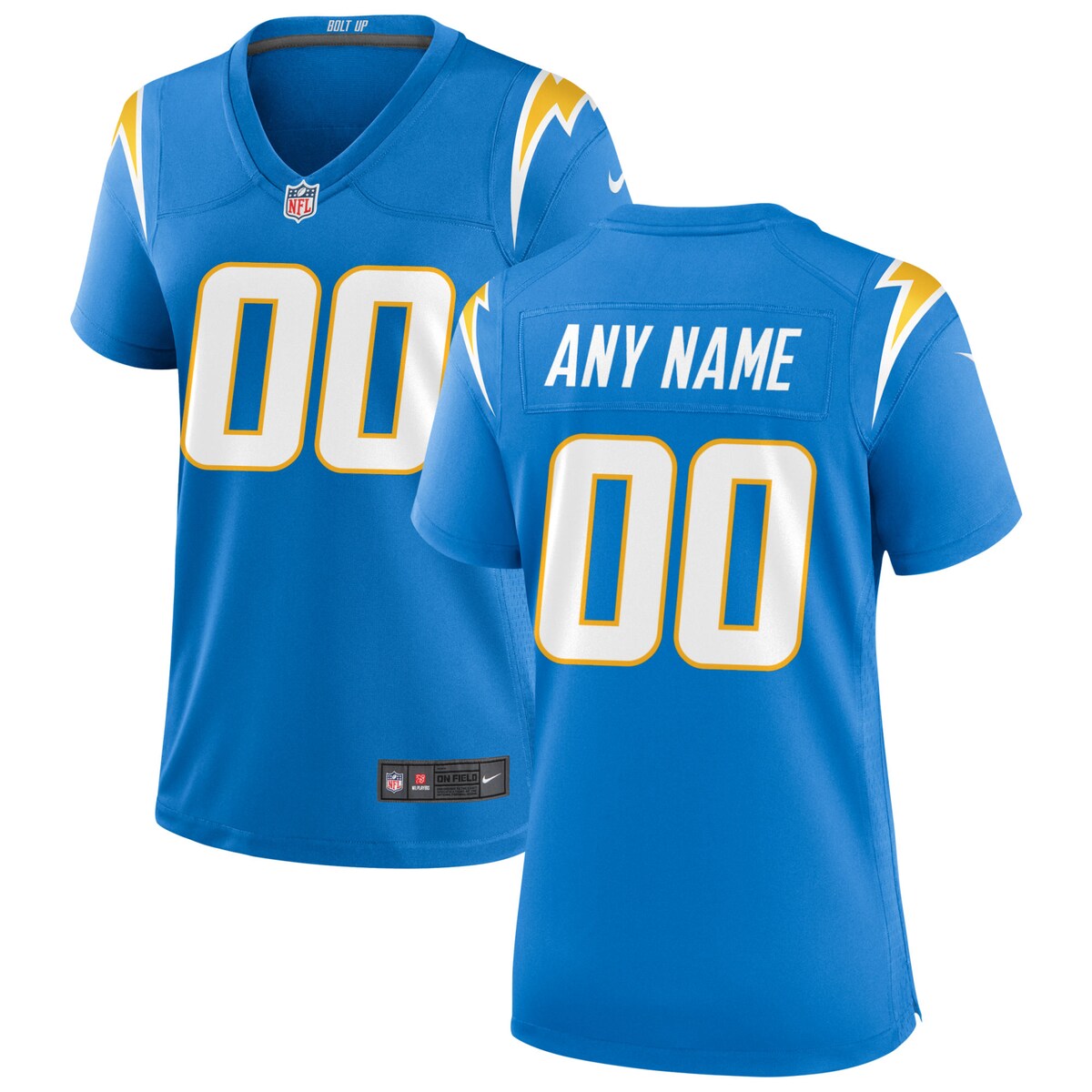 Los Angeles Chargers Nike Womens Custom Game Jersey Powder Blue