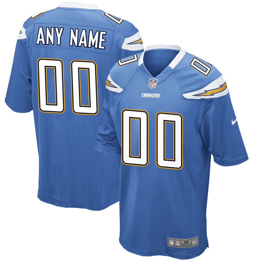 Los Angeles Chargers Nike Youth Game Custom Jersey Light Blue