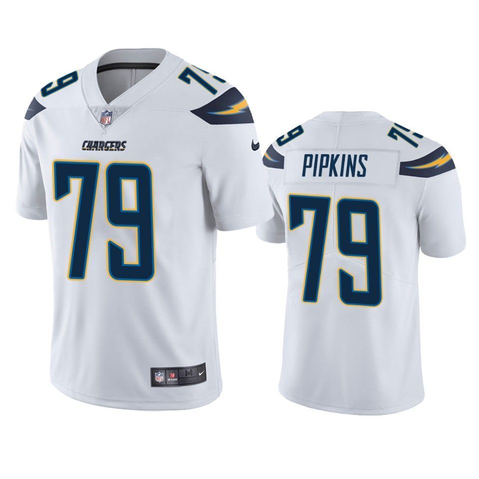 Los Angeles Chargers Trey Pipkins 2019 Nfl Draft White Vapor Limited Jersey