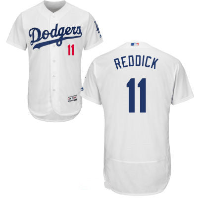 Los Angeles Dodgers 11 Josh Reddick White Home 2016 Flex Base Majestic Stitched Mlb Jersey