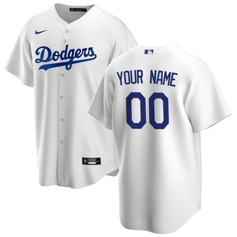 Los Angeles Dodgers 2020 Mlb Personalized Custom White Jersey