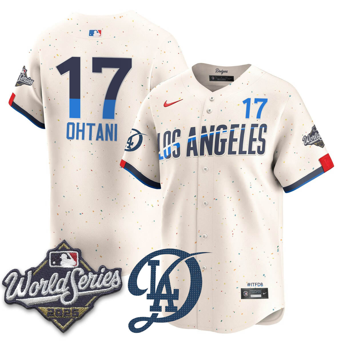 Los Angeles Dodgers 2025 World Series Jersey All Stitched