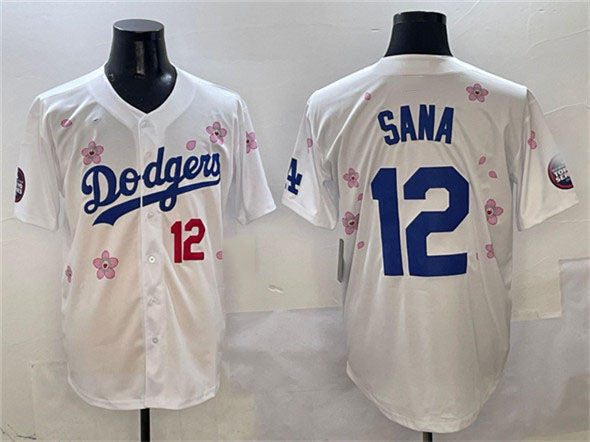 Los Angeles Dodgers #12 Sana White 2025 Tokyo Series Limited Stitched Baseball J