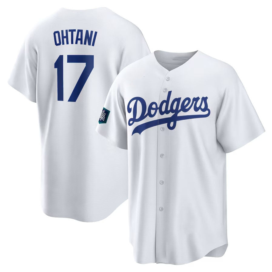 Los Angeles Dodgers #17 Shohei Ohtani 2024 World Tour Seoul Series Home Replica