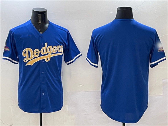 Los Angeles Dodgers Blank Royal 2025 Gold Collection Limited Stitched Baseball J